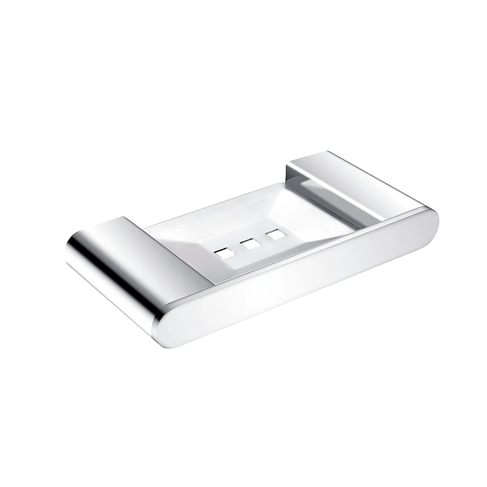 Nero Bianca Soap Dish Holder Chrome