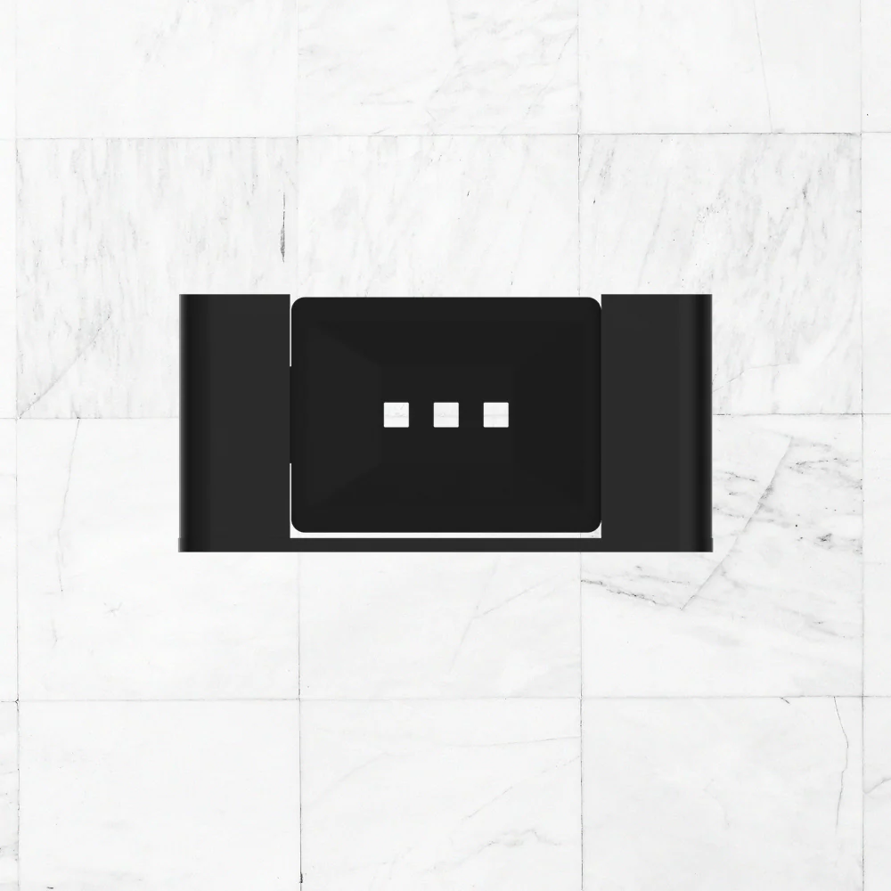 Nero Bianca Soap Dish Holder Matte Black - Image 2