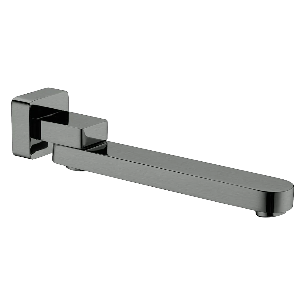 Nero Bianca Swivel Bath Spout Brushed Gunmetal