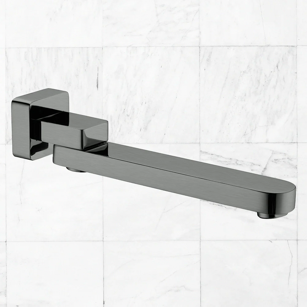 Nero Bianca Swivel Bath Spout Brushed Gunmetal - Image 2