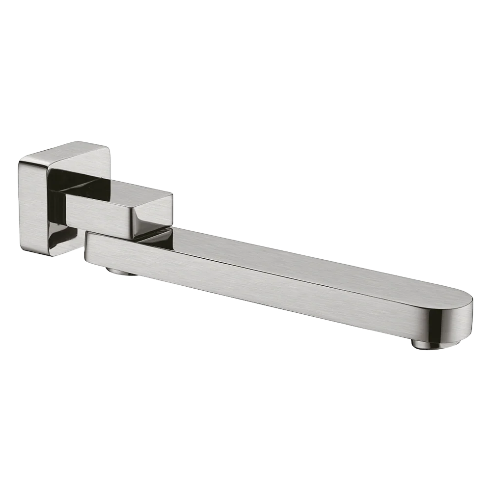 Nero Bianca Swivel Bath Spout Brushed Nickel