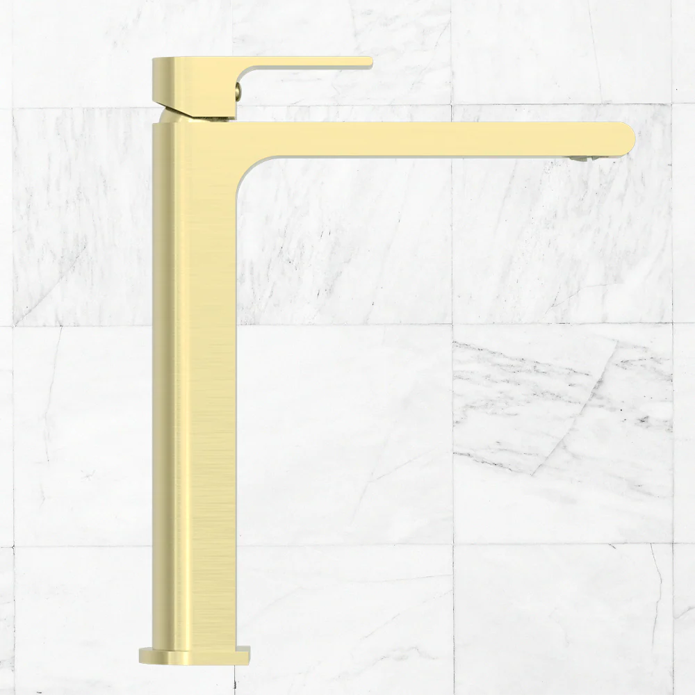 Nero Bianca Tall Basin Mixer Brushed Gold - Image 2