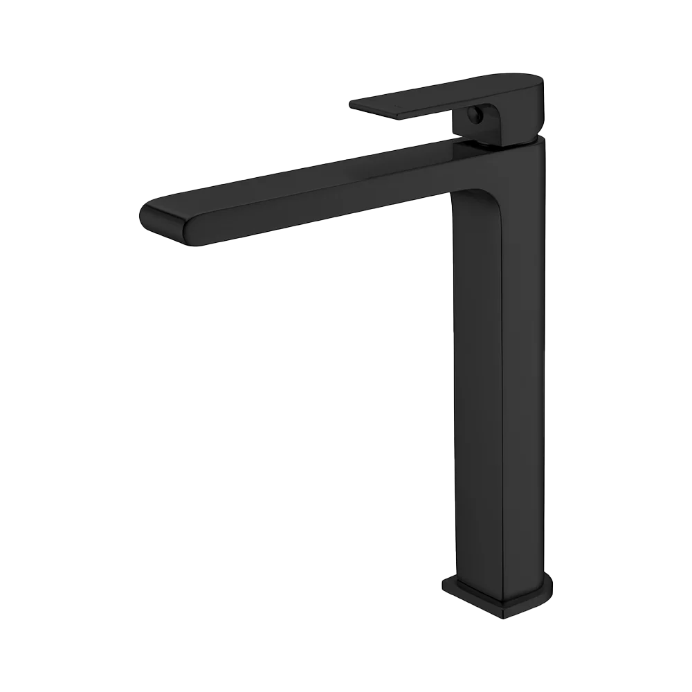 Nero Bianca Tall Basin Mixer Matte Black