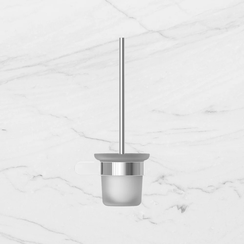Nero Bianca Toilet Brush Holder Chrome - Image 2