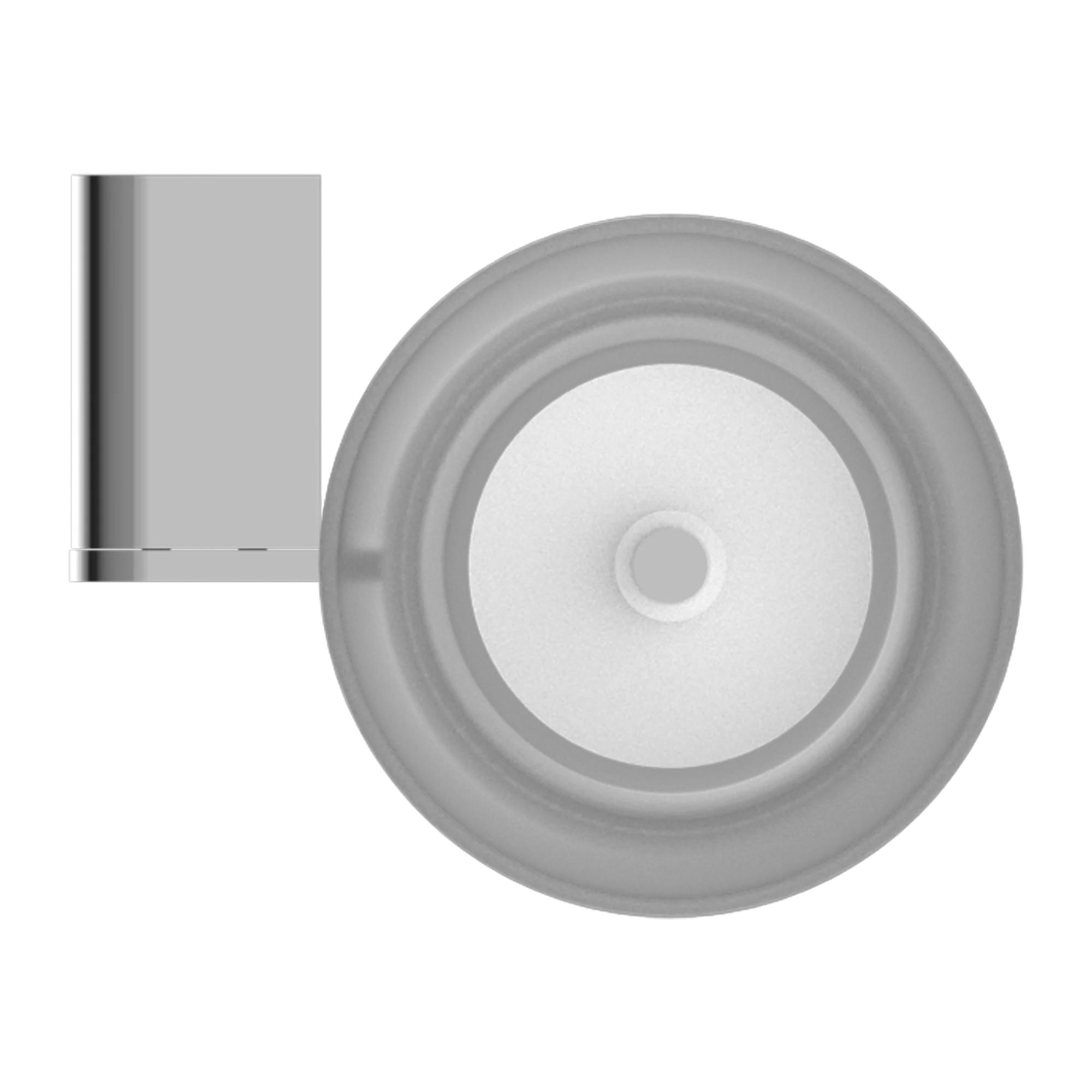 Nero Bianca Toilet Brush Holder Chrome - Image 5