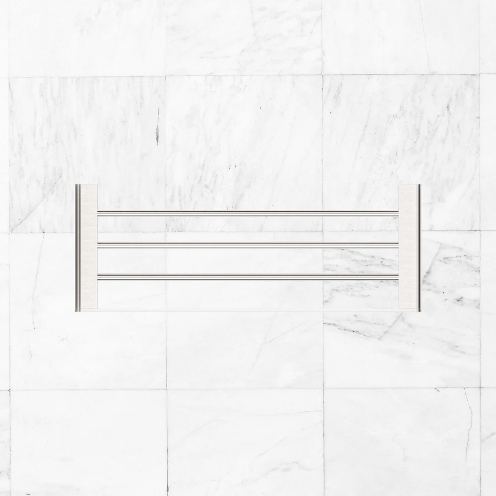 Nero Bianca Towel Rack Brushed Nickel - Image 2