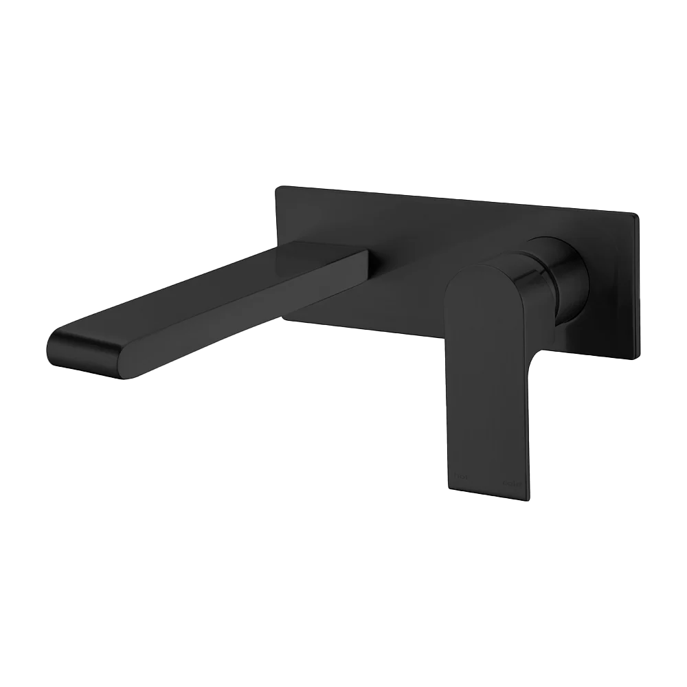Nero Bianca Wall Basin/Bath Mixer 230mm Matte Black - Image 3