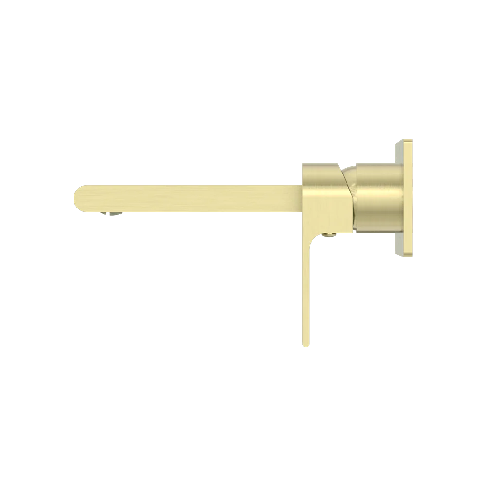 Nero Bianca Wall Basin/Bath Mixer 187mm Brushed Gold - Image 4