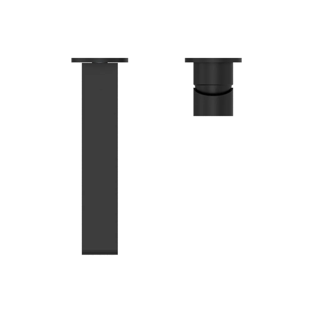 Nero Bianca Wall Basin/Bath Mixer Separate Back Plate 187mm Matte Black - Image 3
