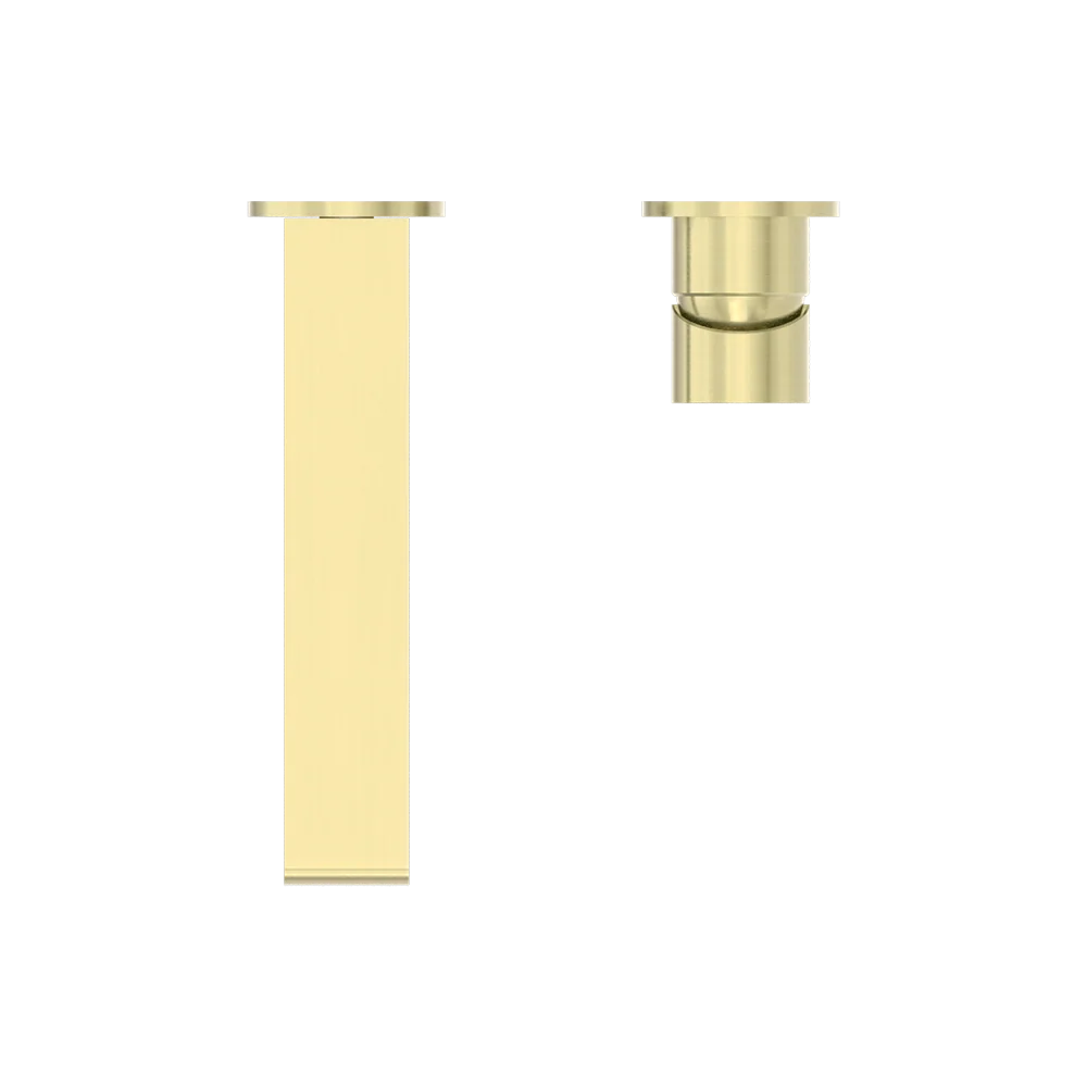 Nero Bianca Wall Basin/Bath Mixer Separate Back Plate 230mm Brushed Gold - Image 5