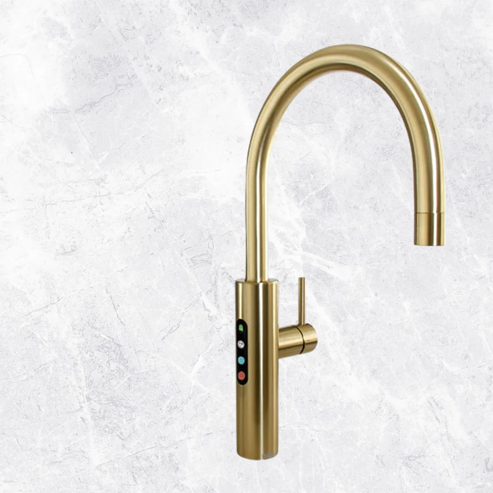 Billi Home BA with Gooseneck Multifunction Mixer Tap Urban Brass - Image 2