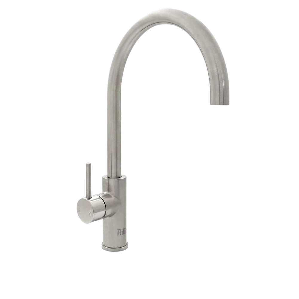 Billi Mixer Tap Round Gooseneck Stand-Alone Brushed - Image 3