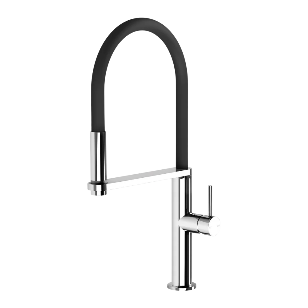 Phoenix Blix Flexible Hose Chrome Sink Mixer Round Lead Free - Image 3