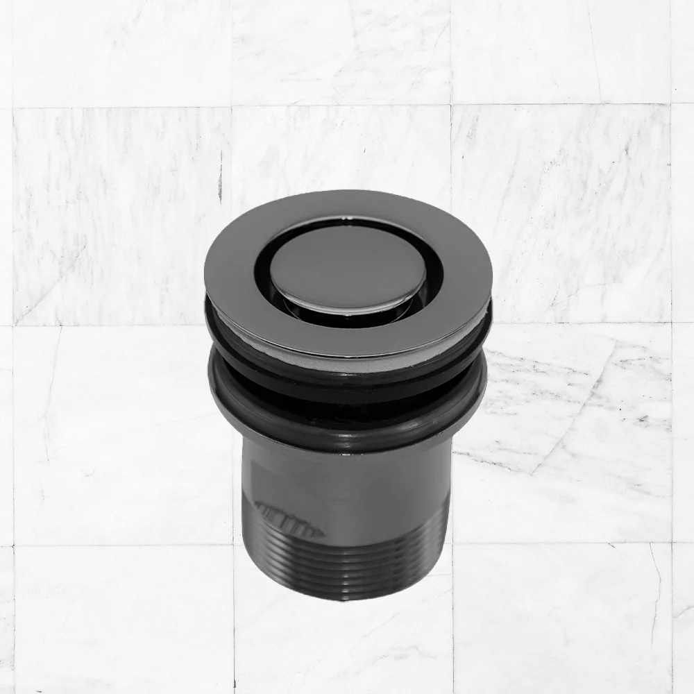 Art Australia Brushed Gunmetal 40mm Bath Pop Down Waste No Overflow - Image 2