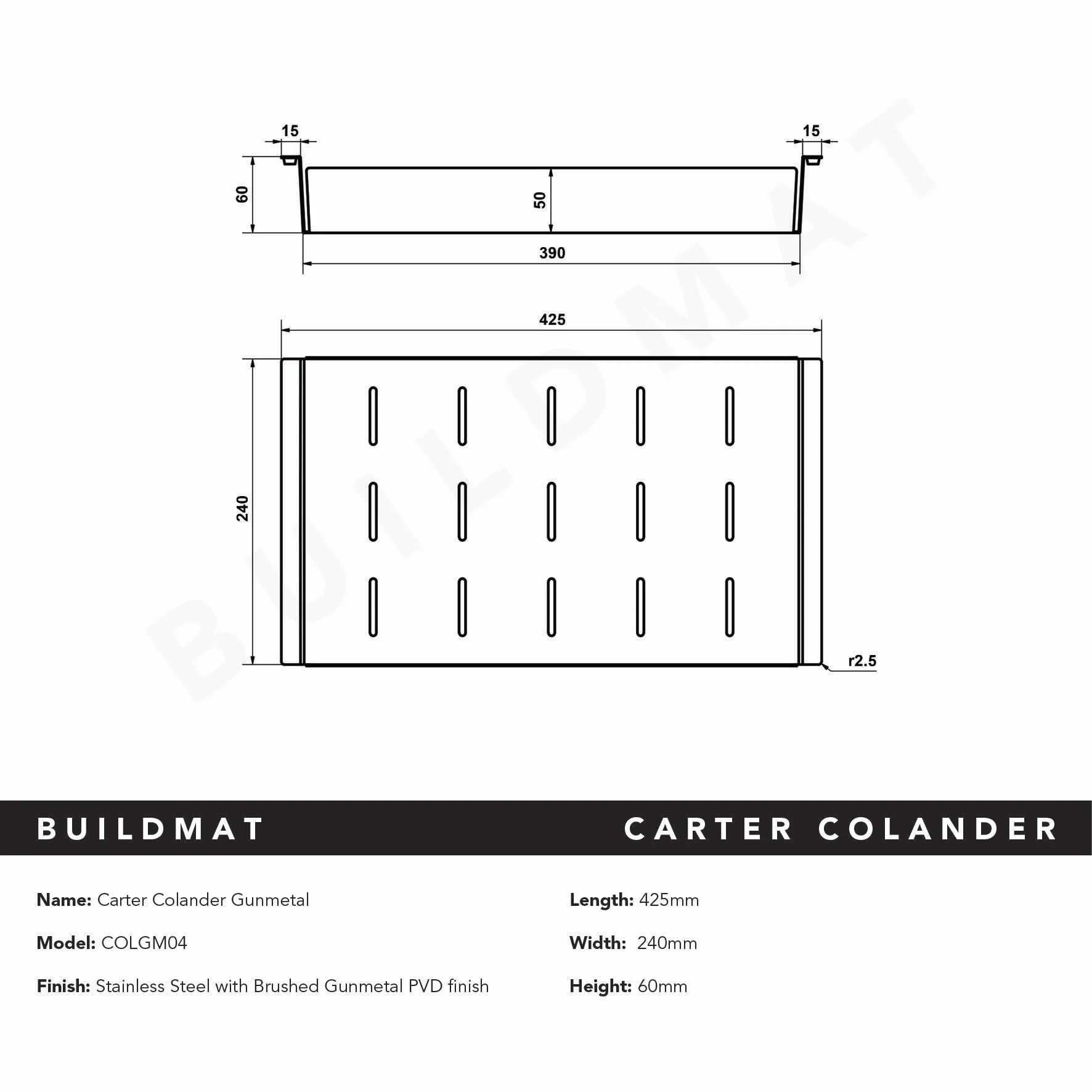 Alma Carter Colander Gunmetal - Image 5