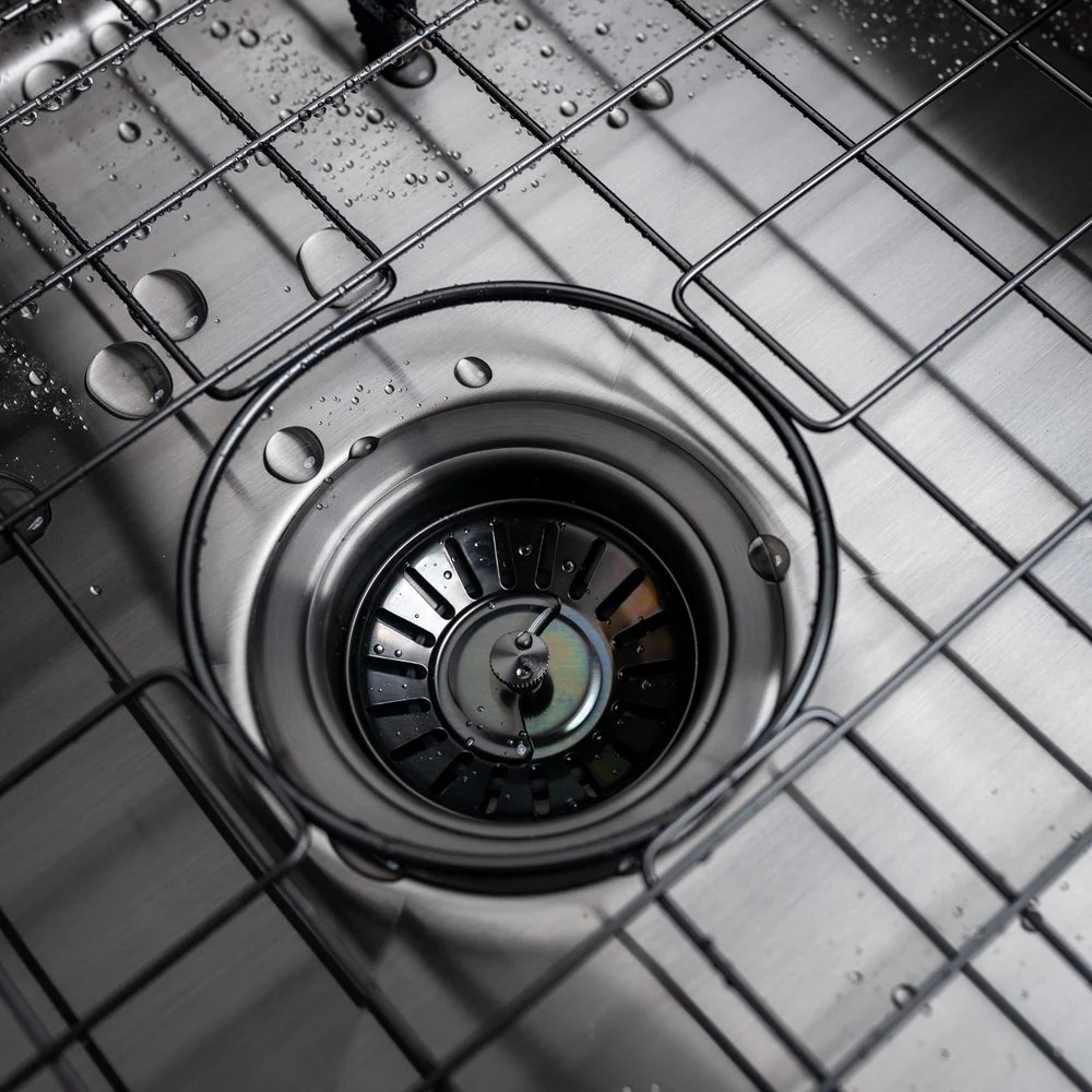 Alma Brushed Gunmetal Nala 450x450 Single Bowl Sink - Image 4