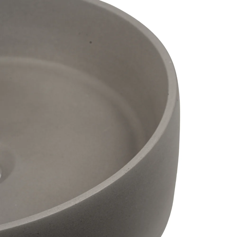 Alma Cameron Meteor Grey Circle Concrete Basin - Image 7
