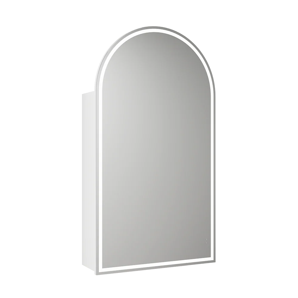 Aulic Canterbury Arch LED Matte White Shaving Cabinet - Image 3