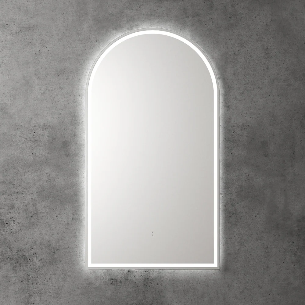 Aulic Canterbury Arch LED Mirror Brushed Nickel - Image 2
