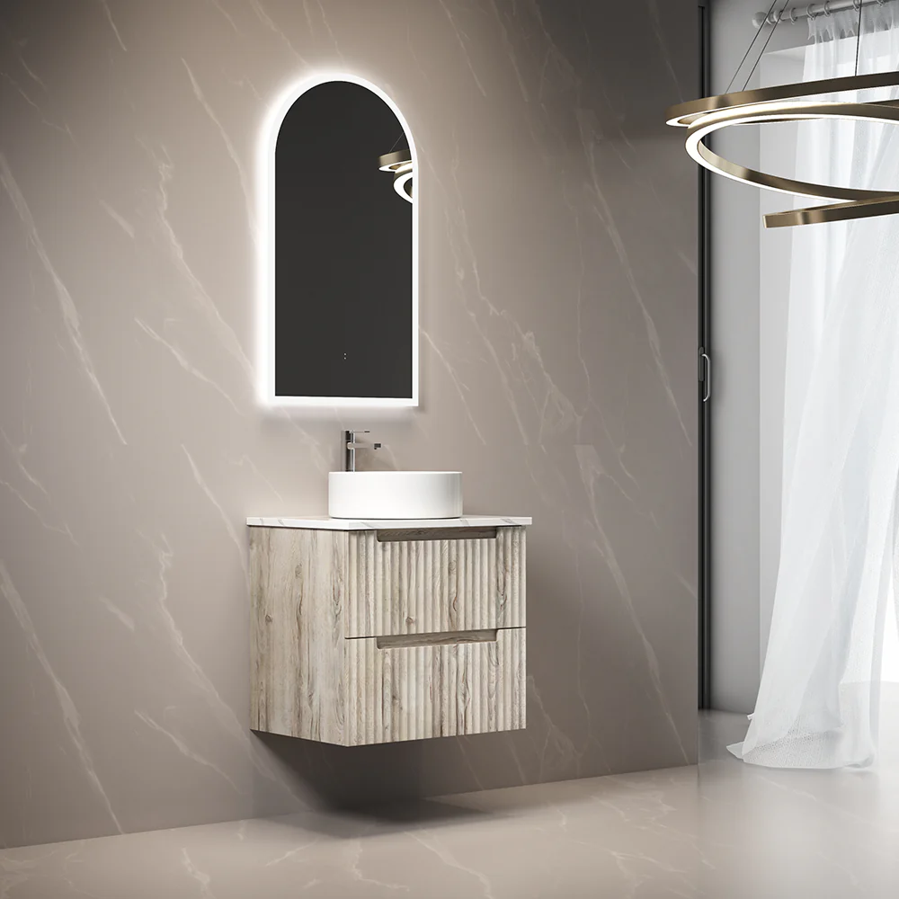 Aulic Canterbury Arch LED Mirror Matte White - Image 6