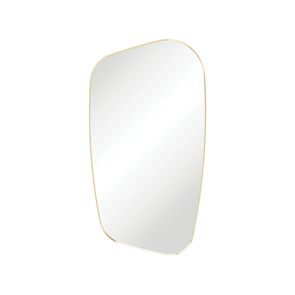 Fienza Capriccio Asymmetrical Framed Mirror Urban Brass - Image 3