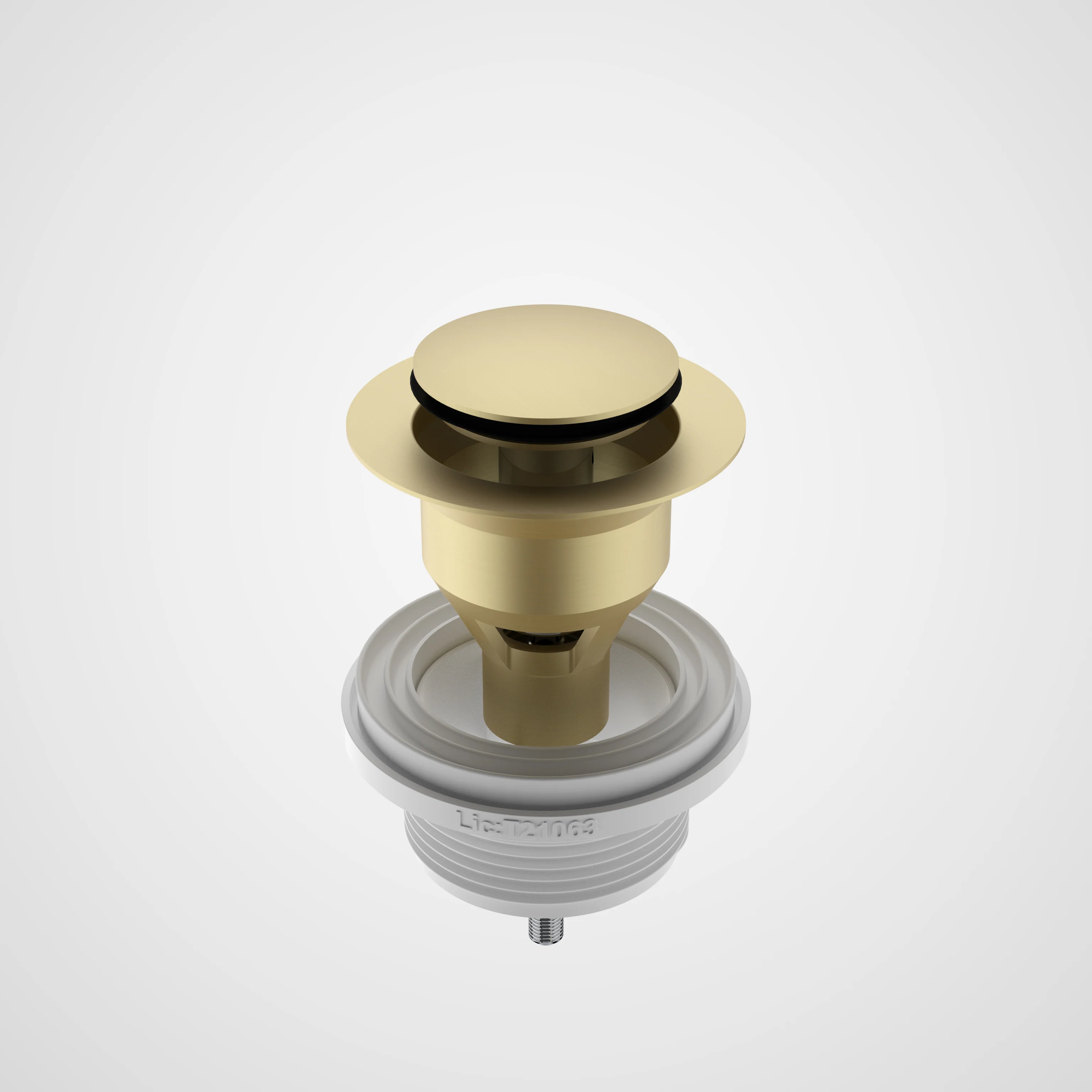 Caroma 40mm Pop-Up Plug & Waste Brushed Brass - Image 2