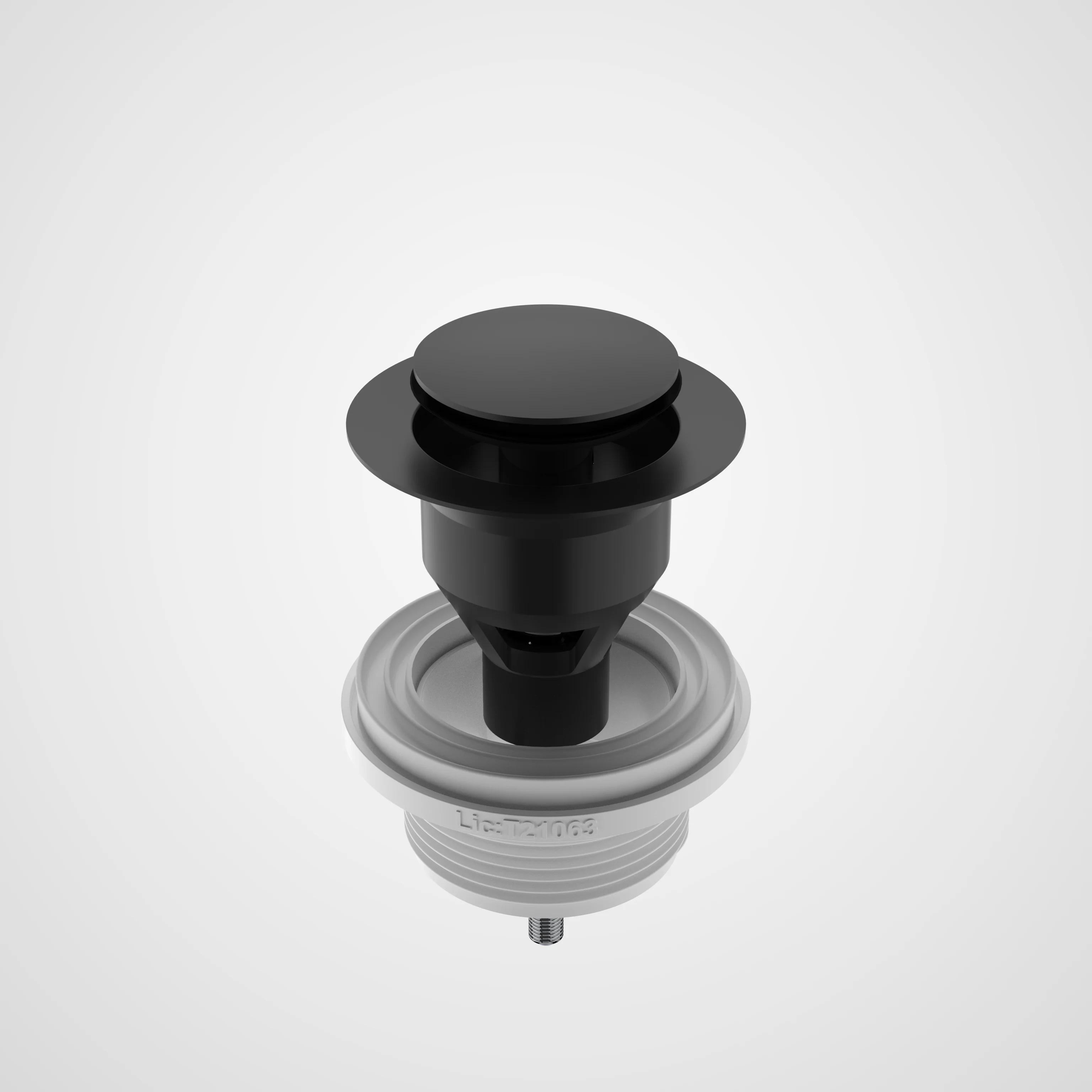 Caroma 40mm Pop-Up Plug & Waste Satin Black - Image 2