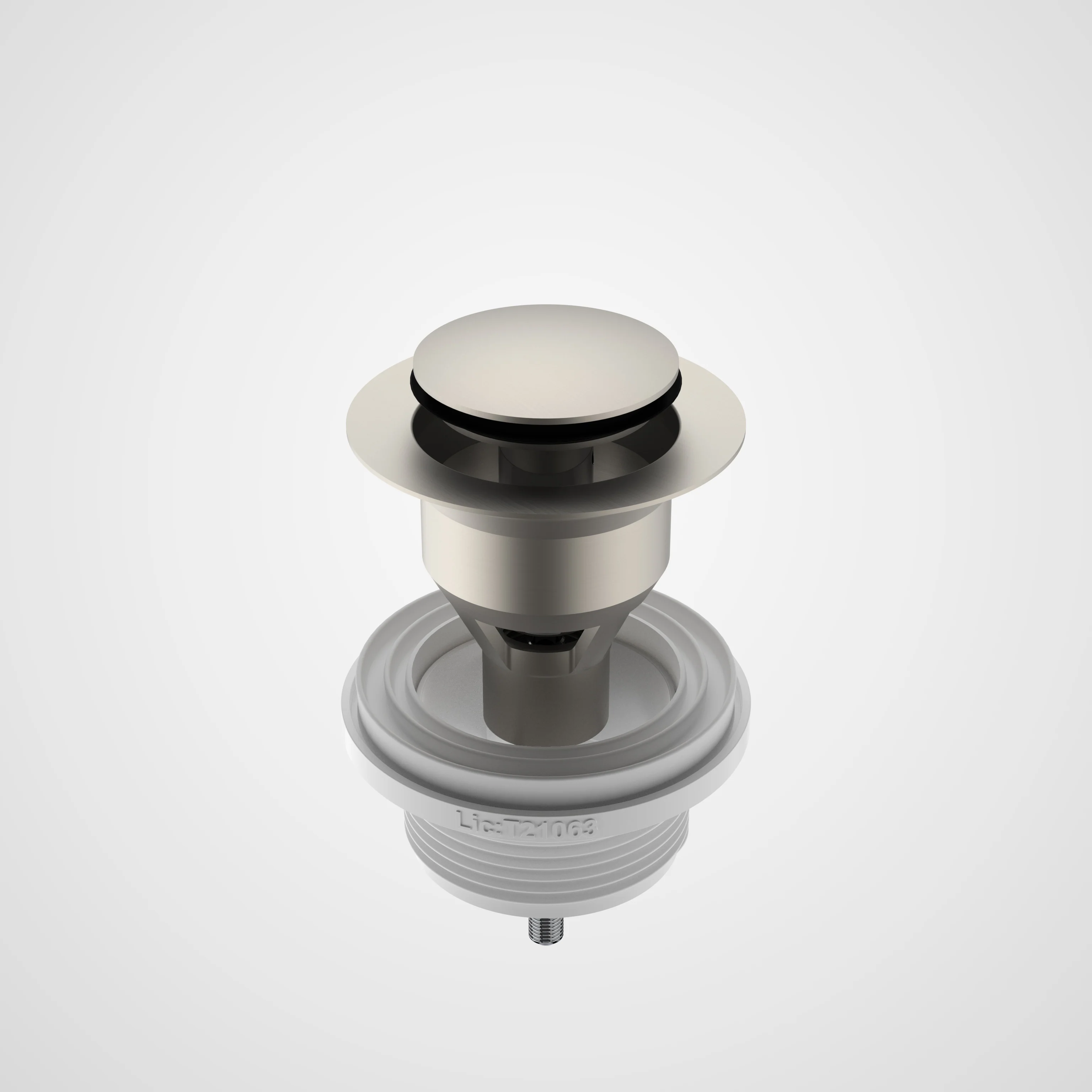 Caroma 40mm Pop-Up Plug & Waste Brushed Nickel - Image 2