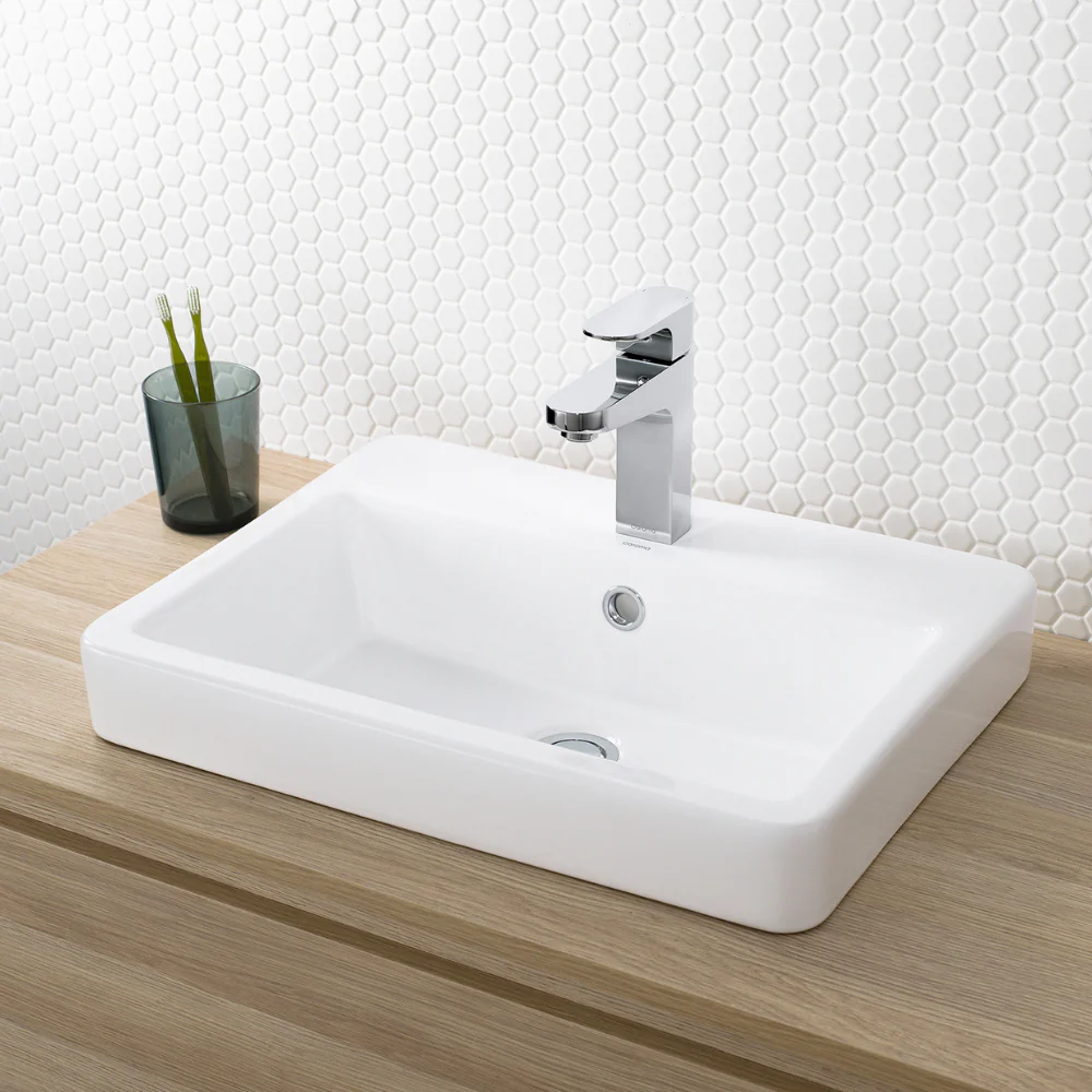 Caroma Basa Inset Basin 1TH White - Image 2