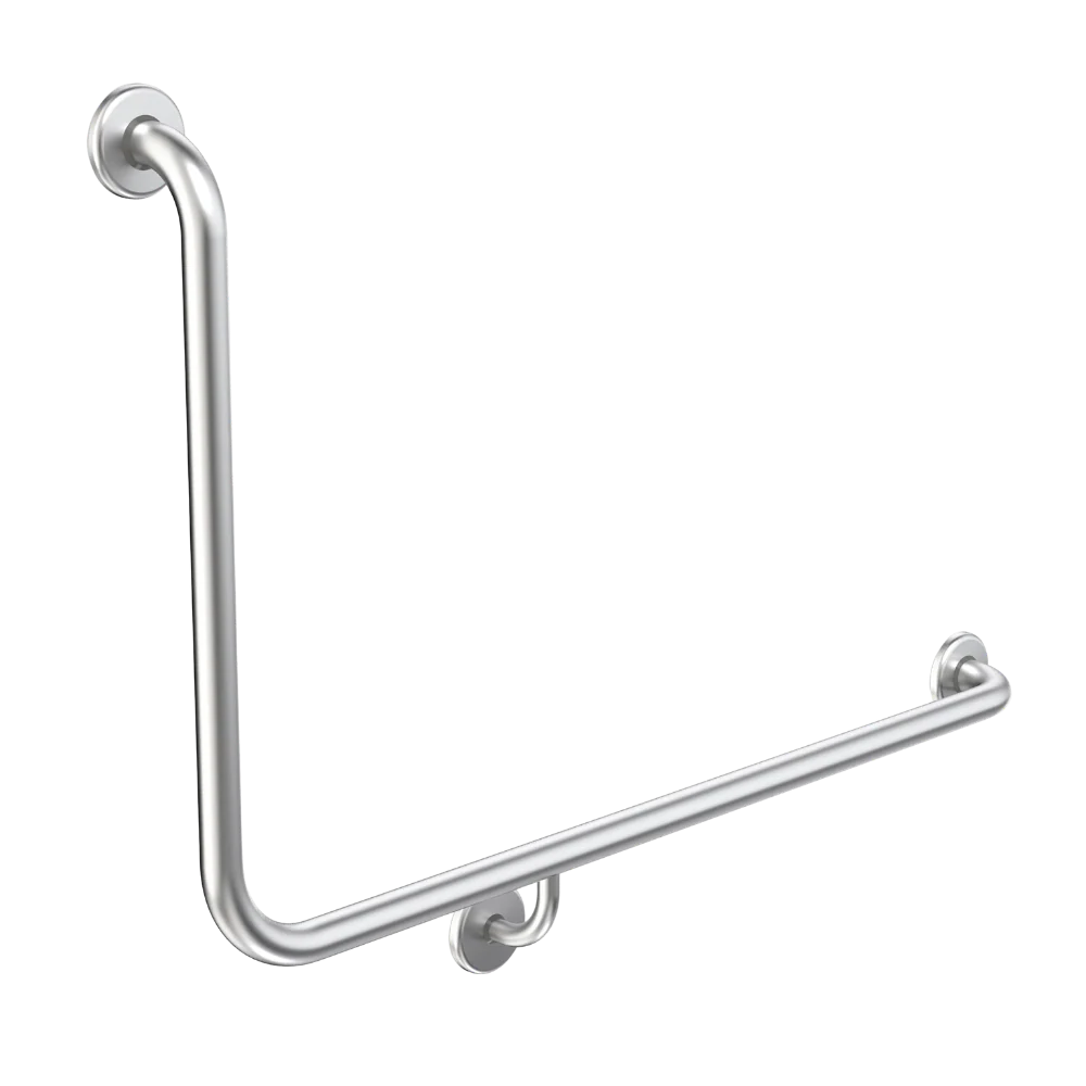 Caroma Care Support Grab Rail 90 Degree Angled 960x600 Right Hand Side Chrome - Image 3