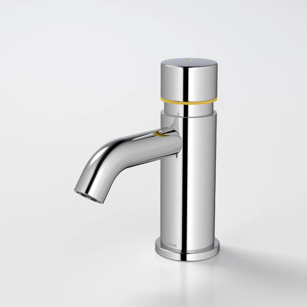 Caroma Civic Hob Push Timed Flow Tap Chrome Lead Free - Image 4