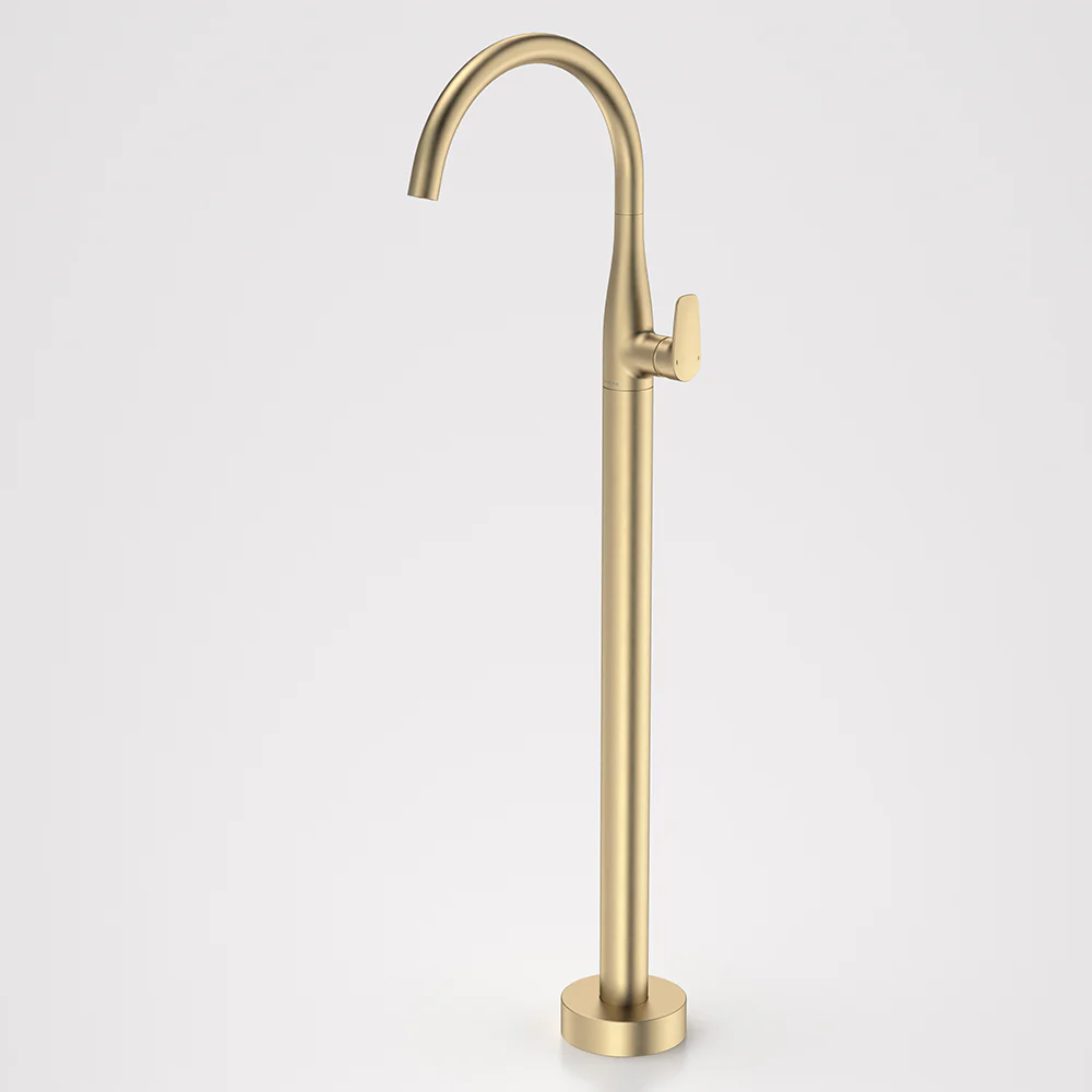 Caroma Contura II Freestanding Bath Filler Brushed Brass - Image 2