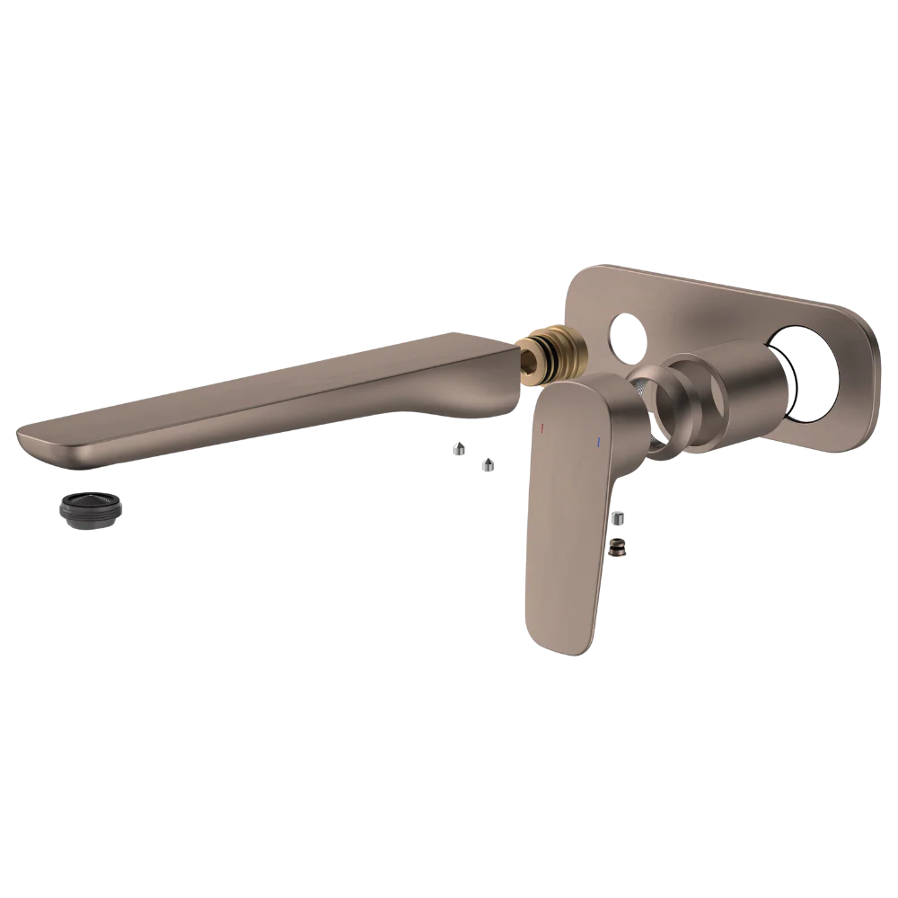Caroma Contura II Wall Basin/Bath Mixer 220mm (Trim Kit Only) Lead Free Brushed Bronze - Image 3