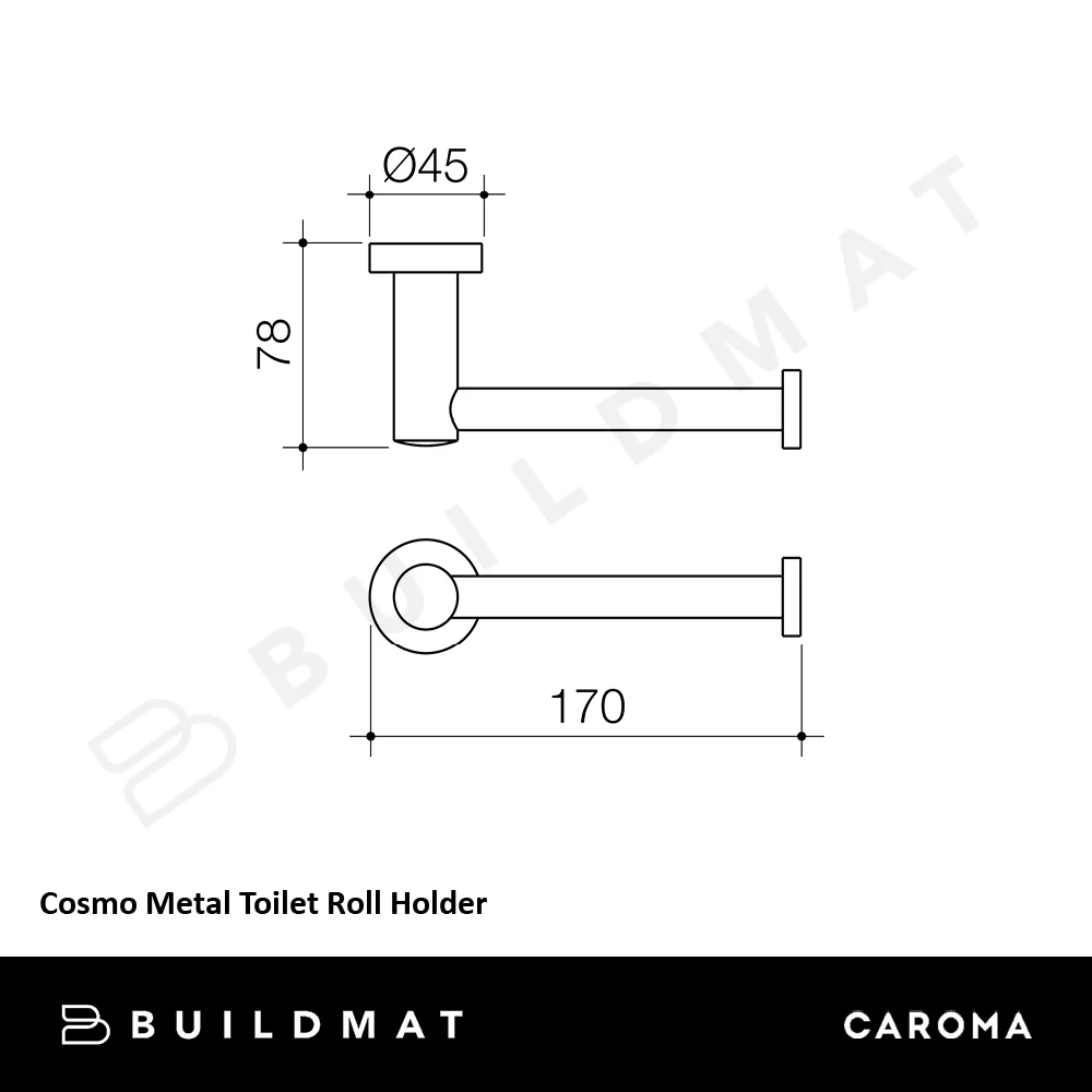 Caroma Cosmo Metal Toilet Roll Holder Chrome - Image 4