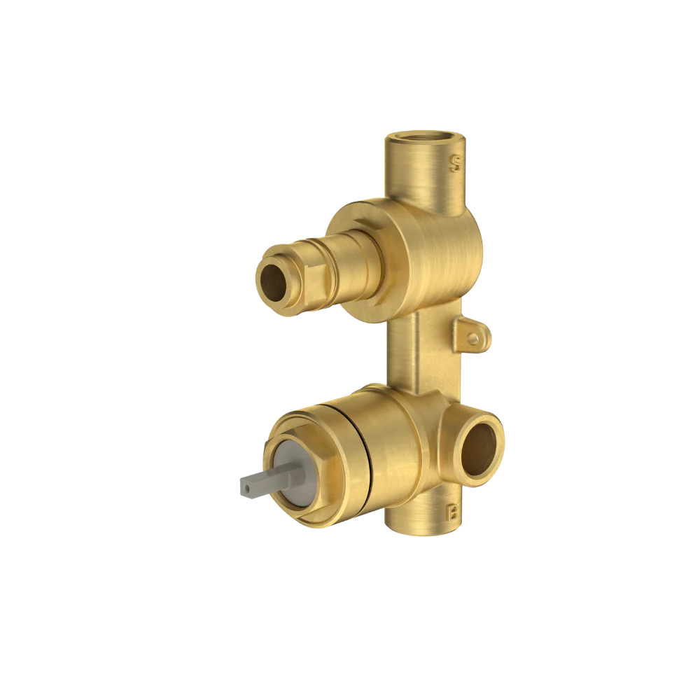 Caroma EasySwitch Universal BathShower Mixer with Diverter Inwall Body