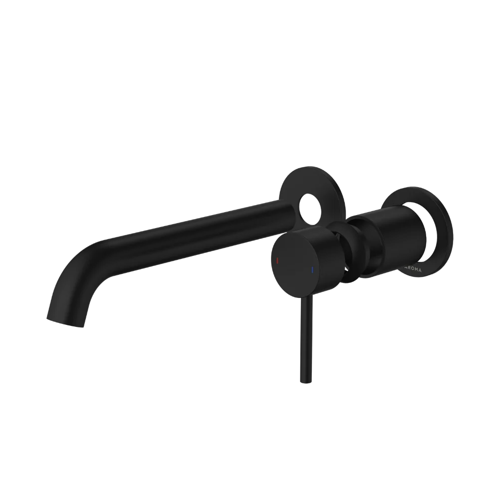 Caroma Liano II 210mm Wall Basin/Bath Mixer (Trim Kit Only) Lead Free Matte Black - Image 3