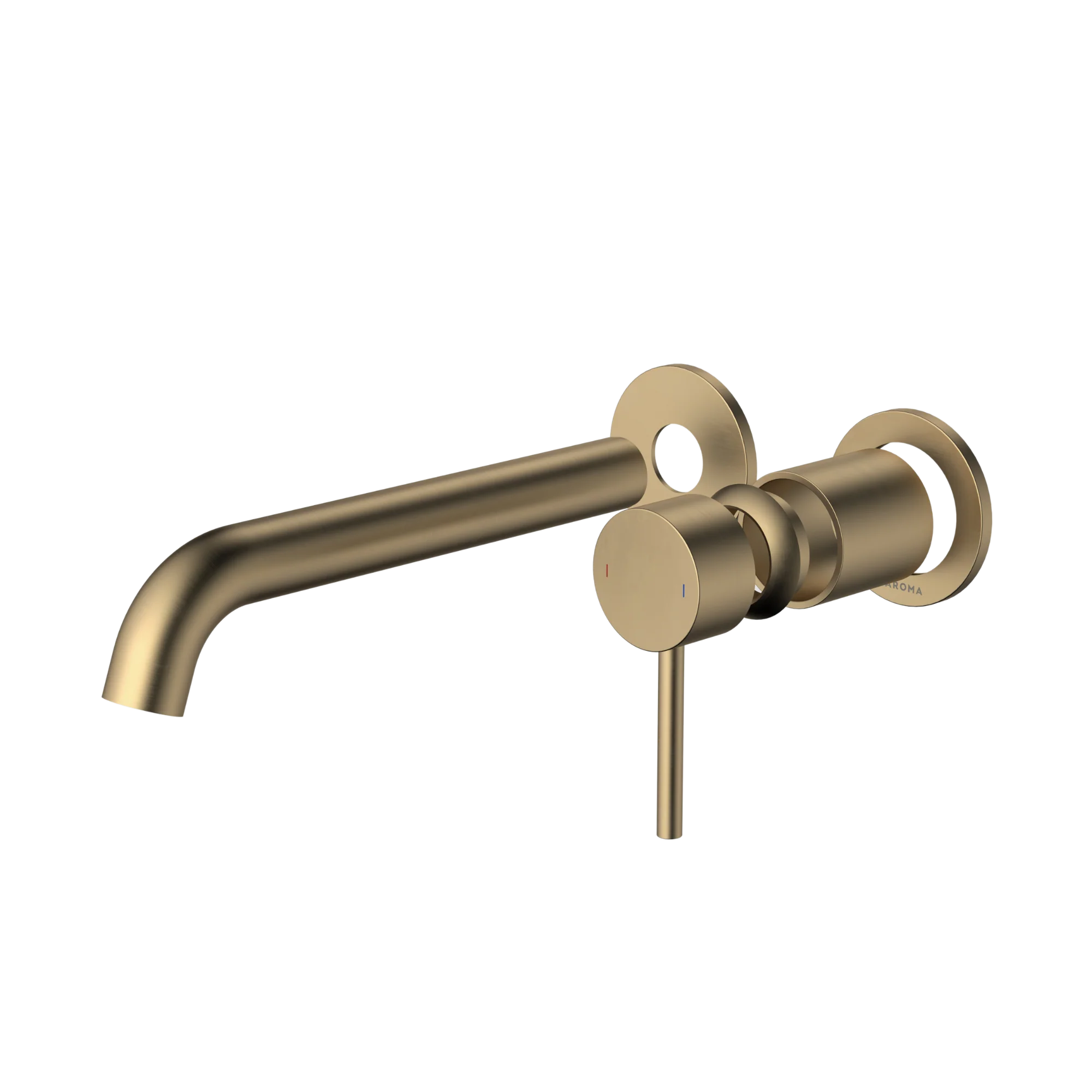 Caroma Liano II 210mm Basin/Bath Wall Mixer (Trim Kit Only) Lead Free Brushed Brass