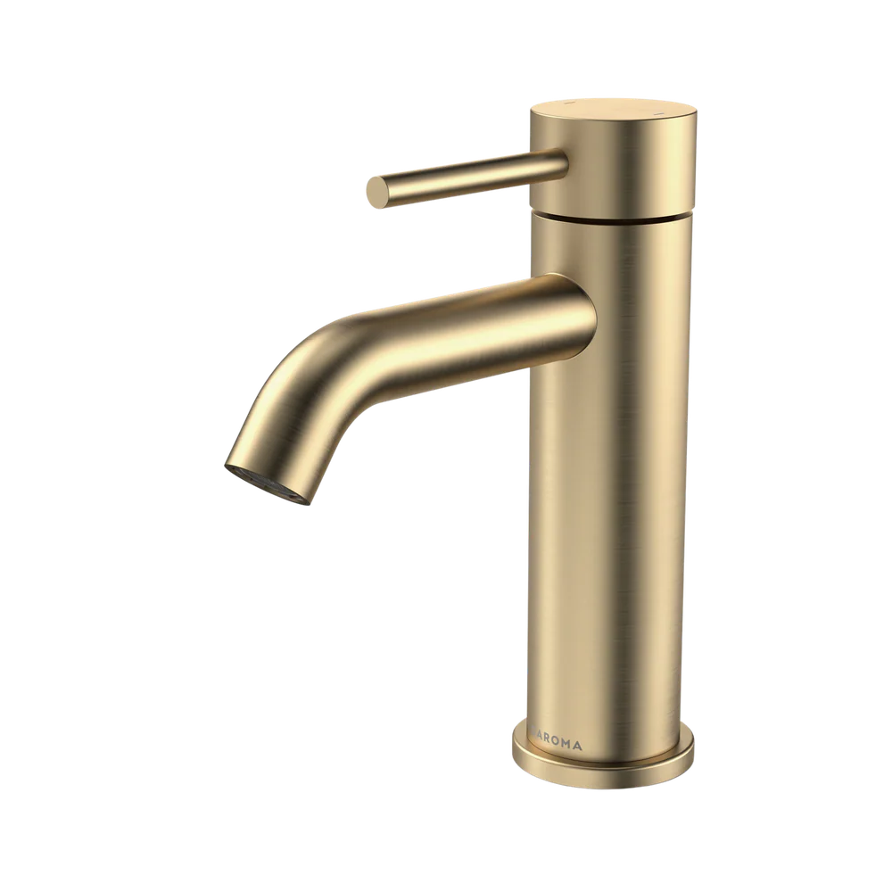 Caroma Liano II Basin Mixer Lead Free Brushed Brass - Image 3