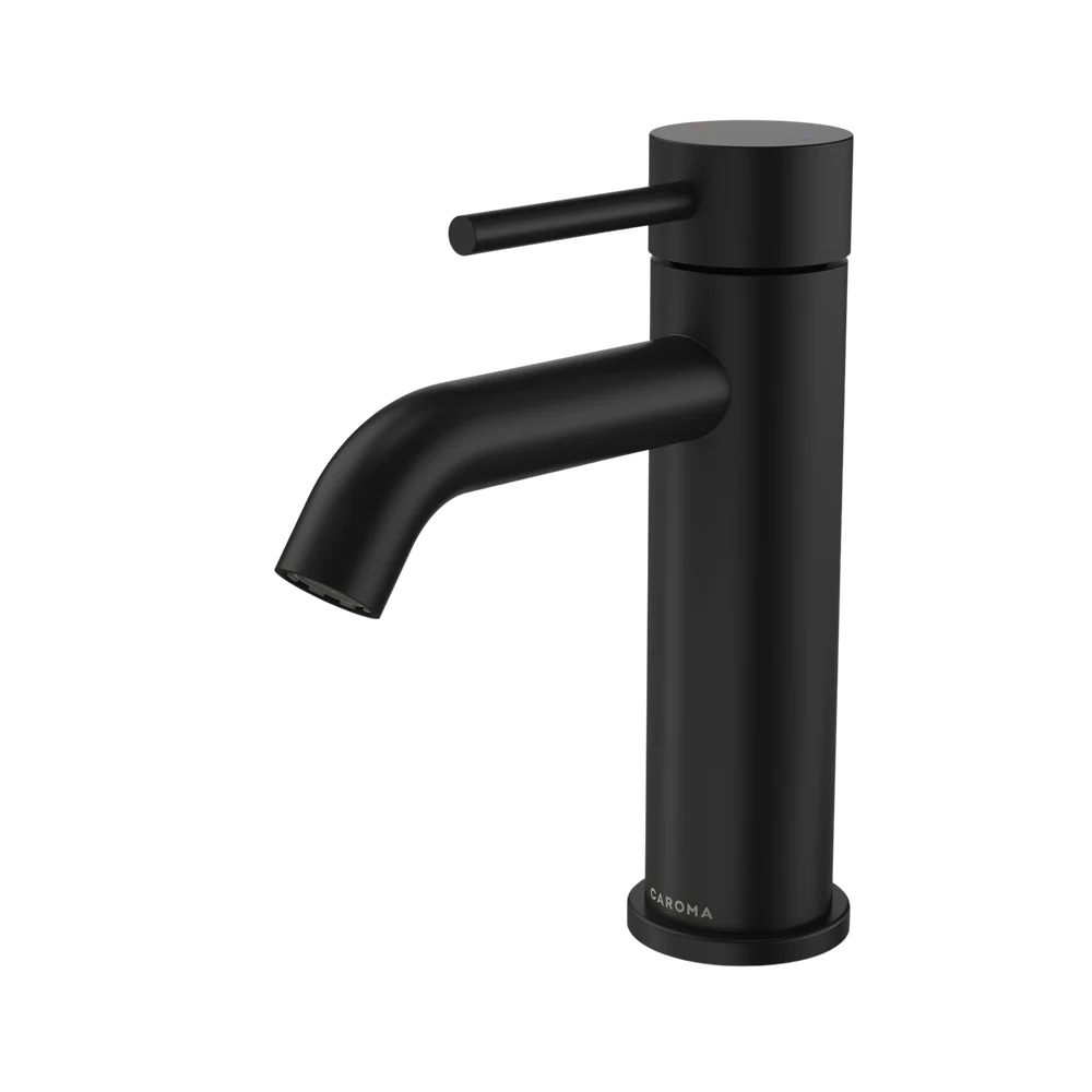 Caroma Liano II Basin Mixer Matte Black Lead Free