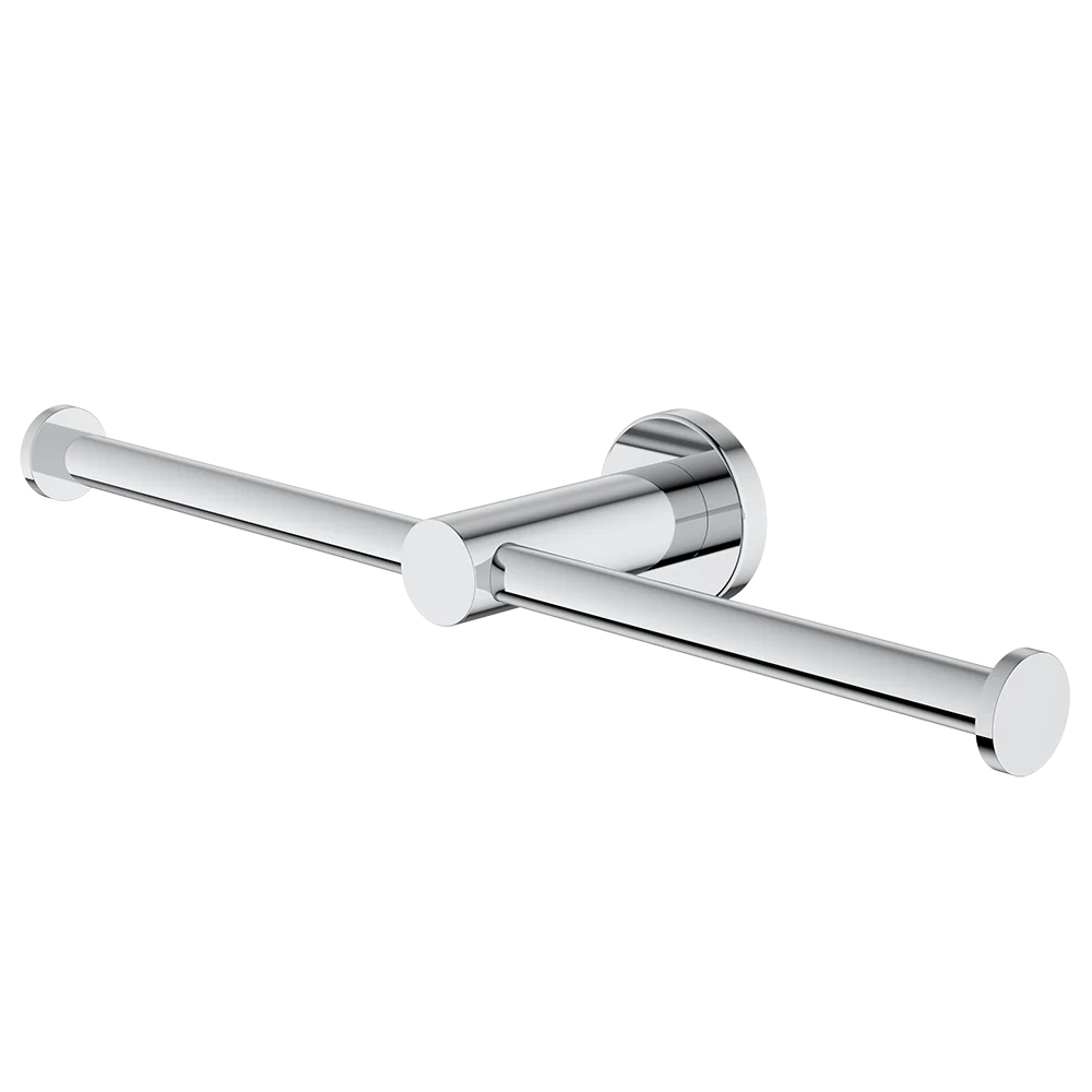 Caroma Liano II Double Toilet Roll Holder Chrome - Image 3