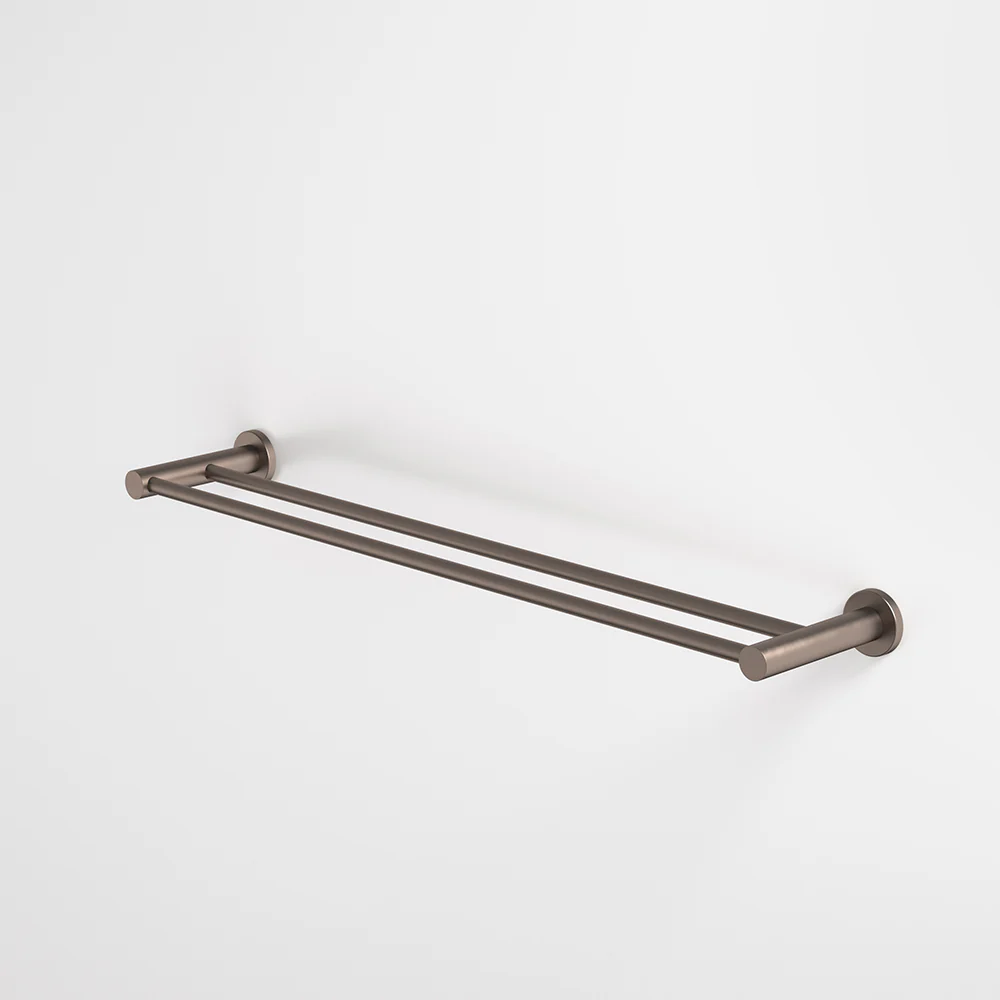 Caroma Liano II Double Towel Rail 640mm Brushed Bronze - Image 2