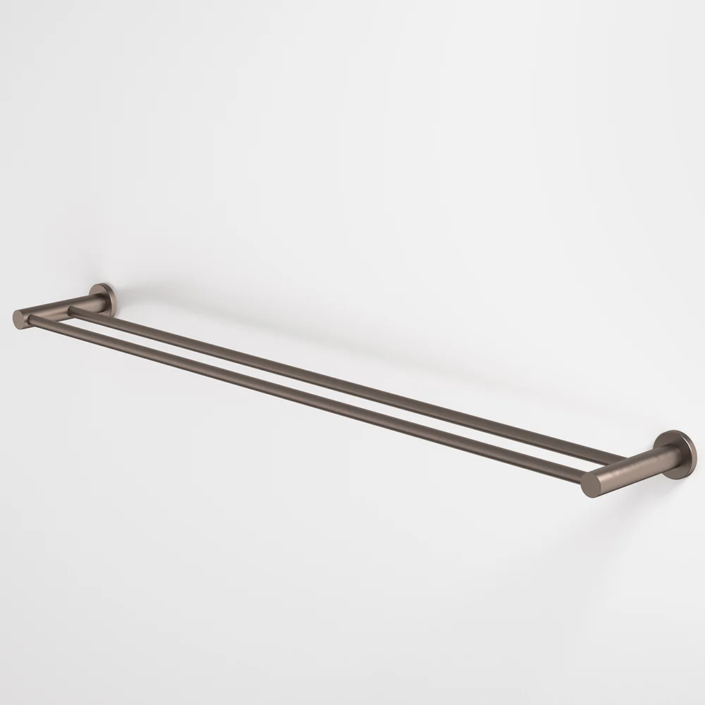 Caroma Liano II Double Towel Rail 840mm Brushed Bronze - Image 2