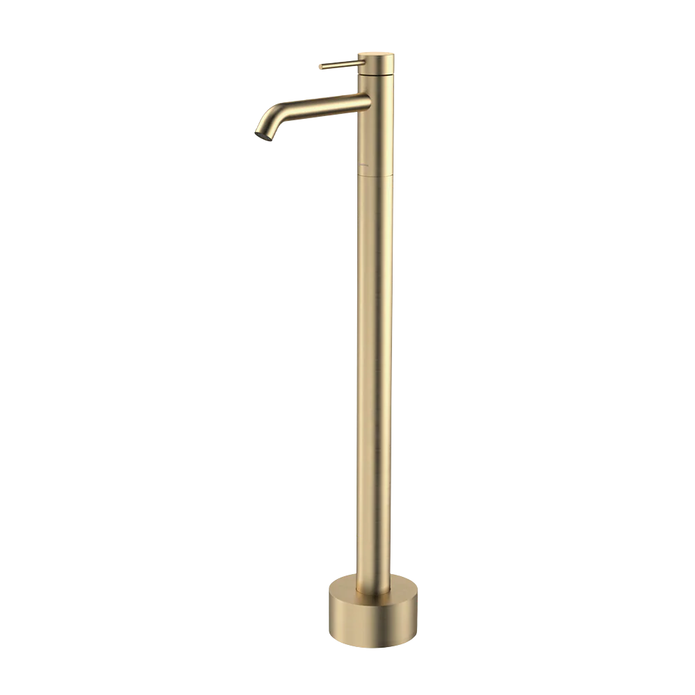 Caroma Liano II Freestanding Bath Filler Brushed Brass - Image 3
