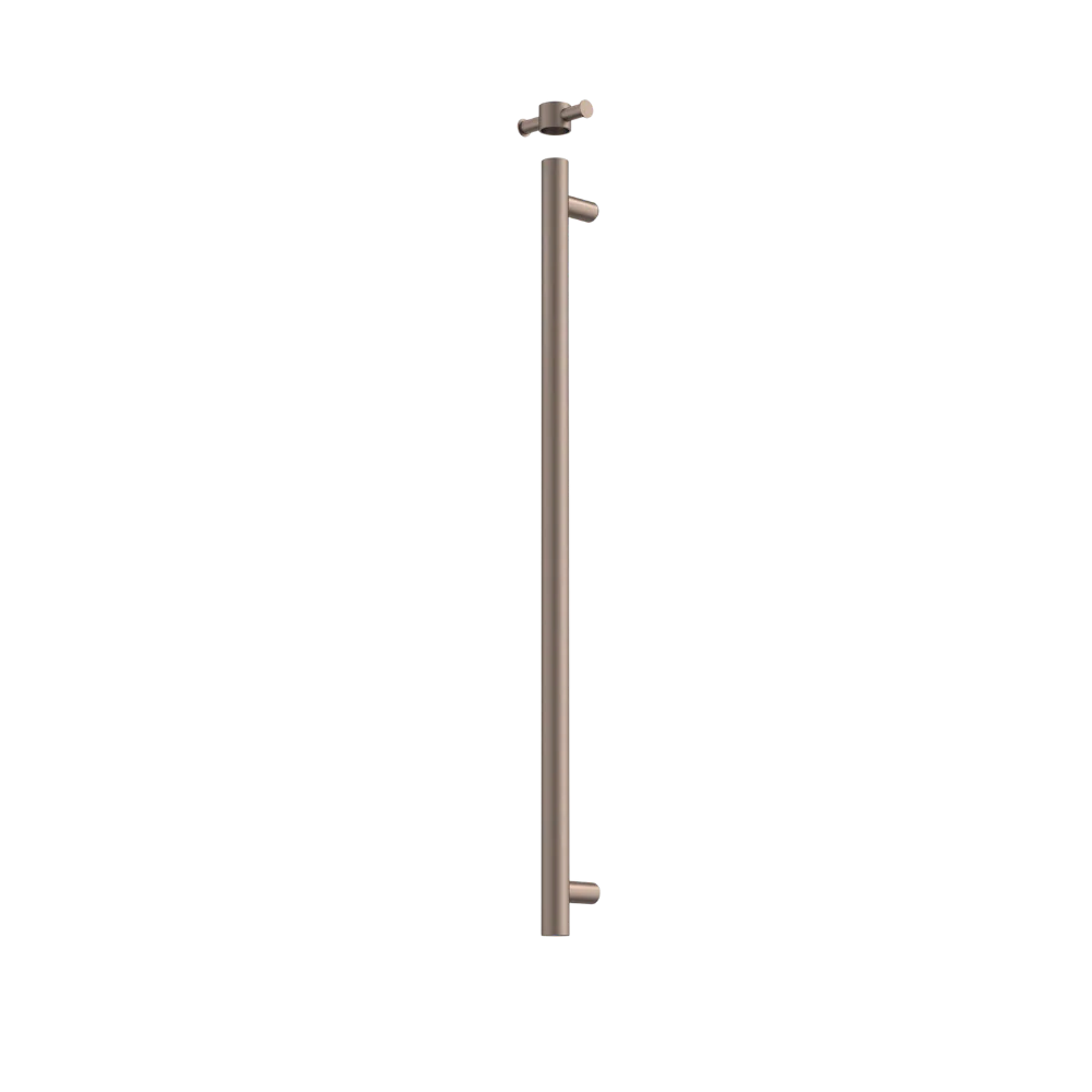 Caroma Liano II Heated Towel Rail Vertical Brushed Bronze (Transformer not included) - Image 3