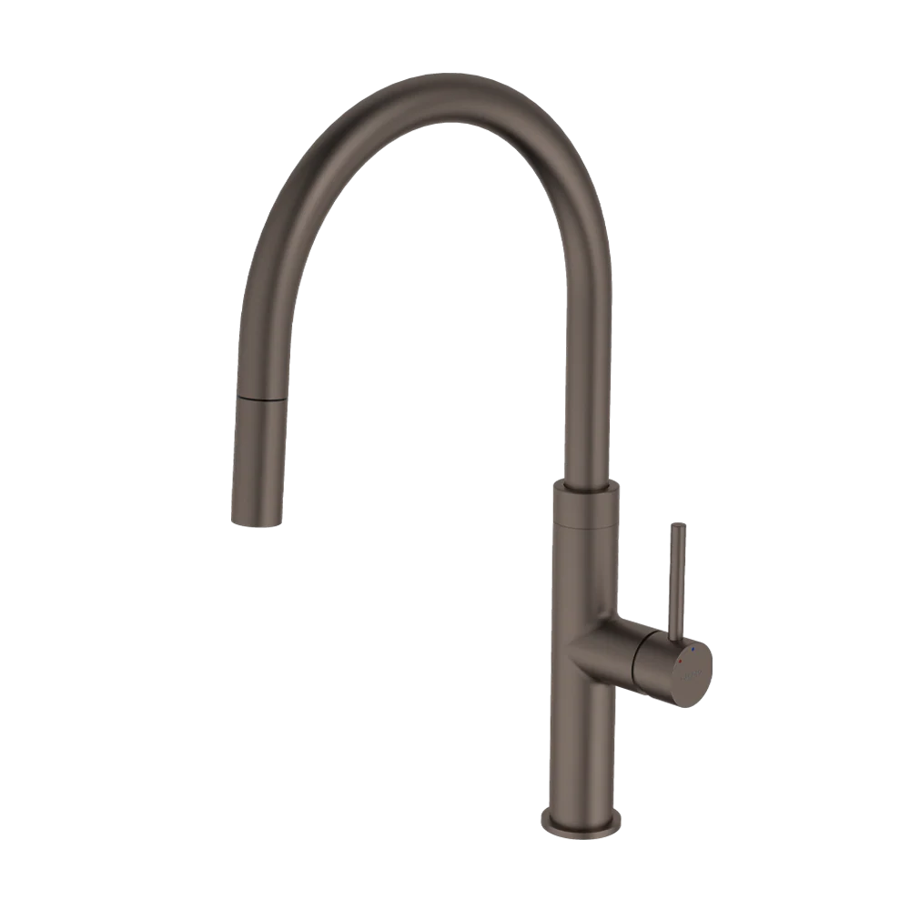 Caroma Liano II Pull Out Sink Mixer Brushed Bronze Lead Free