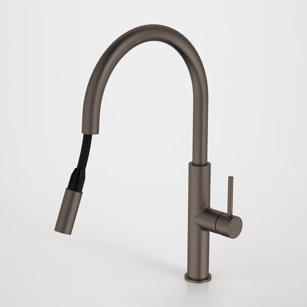 Caroma Liano II Pull Out Sink Mixer Brushed Bronze Lead Free - Image 2