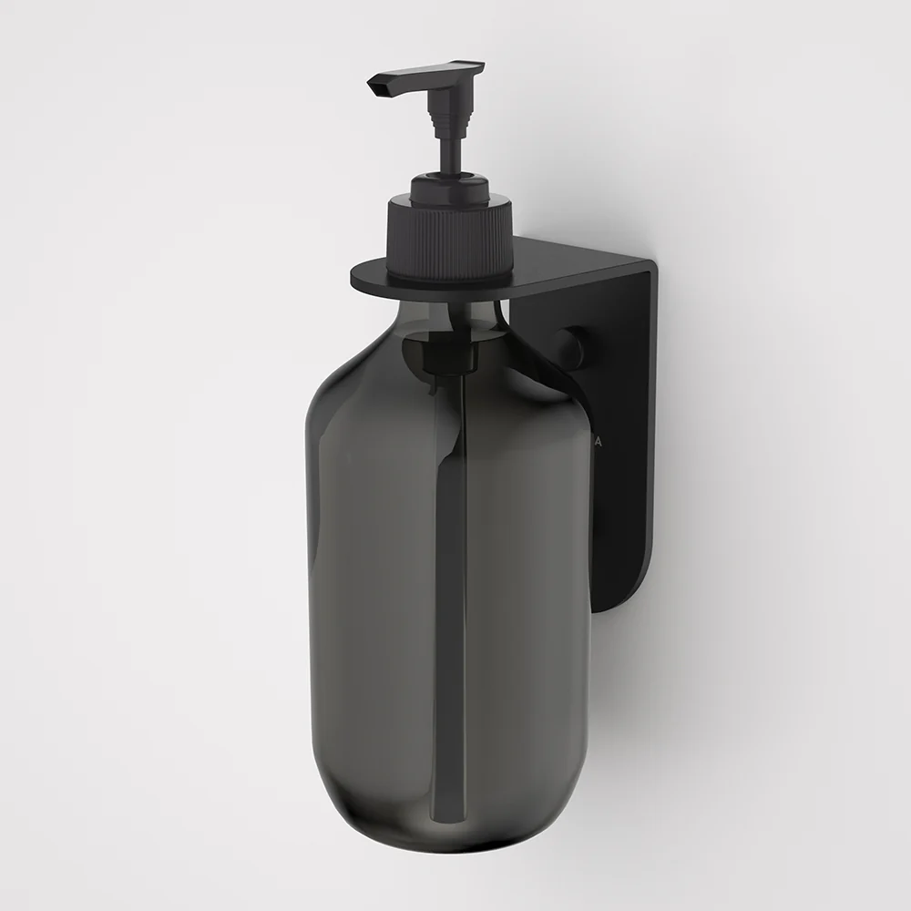 Caroma Liano II Soap Bottle Holder Matte Black - Image 2