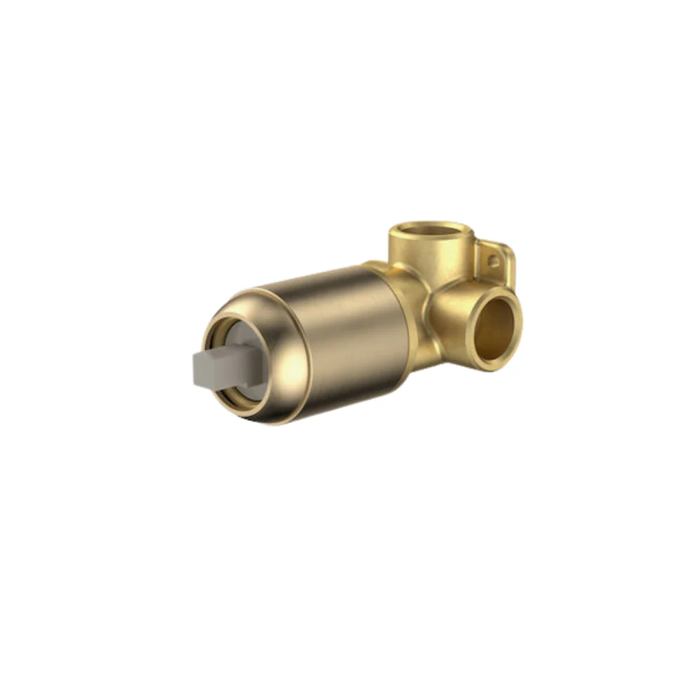 Caroma Luna Bath/Shower Mixer Inwall Body Brushed Brass - Image 2