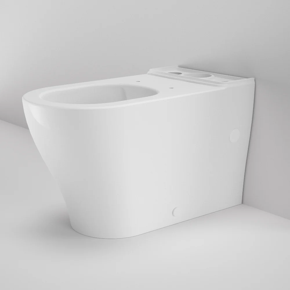 Caroma Luna Cleanflush Wall Faced Close Coupled Pan And Uni-Orbital Connector White - Image 2