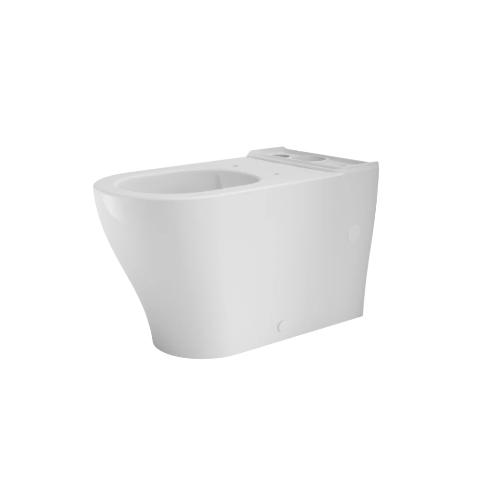 Caroma Luna Cleanflush Wall Faced Close Coupled Pan And Uni-Orbital Connector White - Image 3